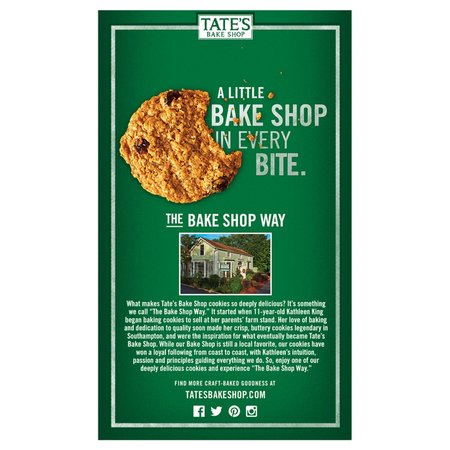 Tates Bake Shop Oatmeal Raisin Cookies 7 oz Bagged 1001026